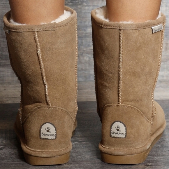 Bearpaw Womens Tall Fur Suede boots shoes sz 7 - Picture 3 of 14